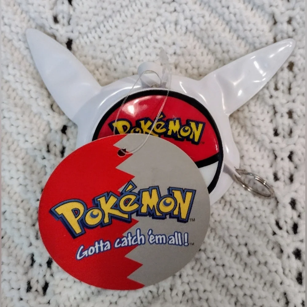 Pokemon Pikachu Coin Purse Pokeball Mini Vinyl Zip Pouch Nintendo Vintage Y2K - Picture 4 of 8